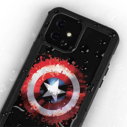 Marvel Captain America Star Shield iPhone 12 Waterproof Case