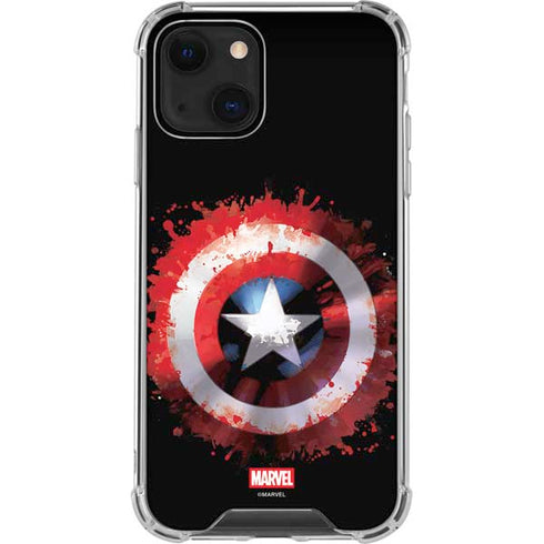 Marvel Captain America Star Shield iPhone 13 Mini Clear Case