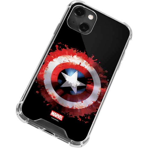 Marvel Captain America Star Shield iPhone 13 Mini Clear Case