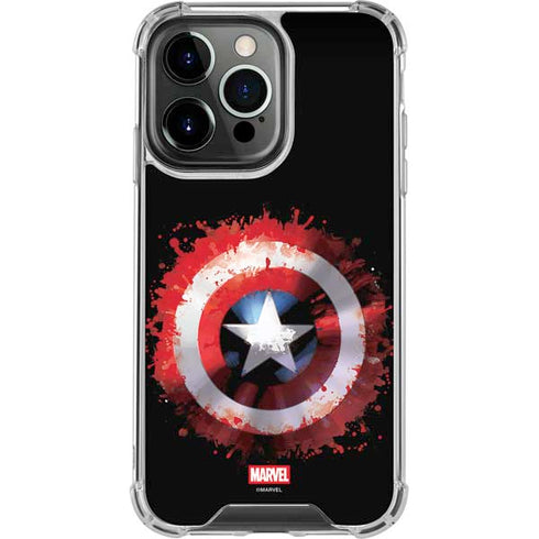 Marvel Captain America Star Shield iPhone 13 Pro Clear Case
