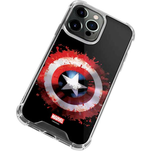 Marvel Captain America Star Shield iPhone 13 Pro Clear Case