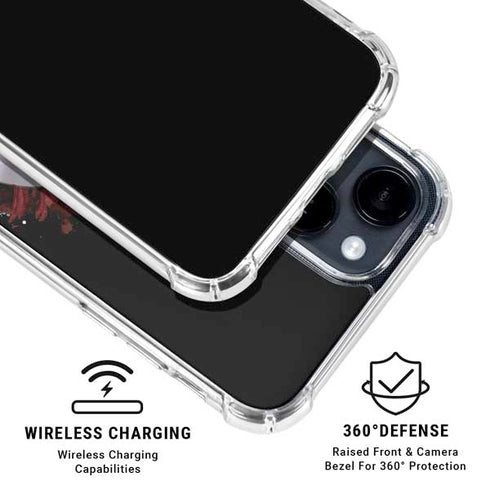 Marvel Captain America Star Shield iPhone 14 Plus Clear Case
