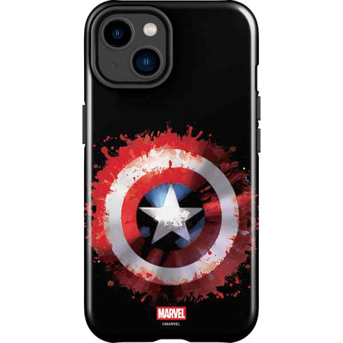 Marvel Captain America Star Shield iPhone 14 Plus Impact Case
