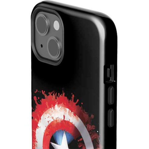 Marvel Captain America Star Shield iPhone 14 Plus Impact Case