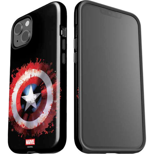 Marvel Captain America Star Shield iPhone 14 Plus Impact Case