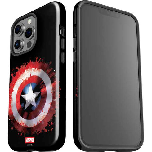 Marvel Captain America Star Shield iPhone 14 Pro Impact Case