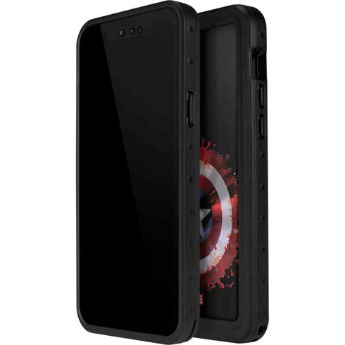 Marvel Captain America Star Shield iPhone 14 Pro Max Waterproof Case