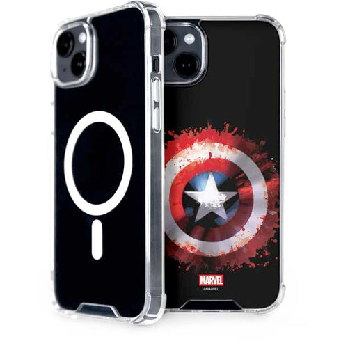 Marvel Captain America Star Shield iPhone 15 MagSafe Case