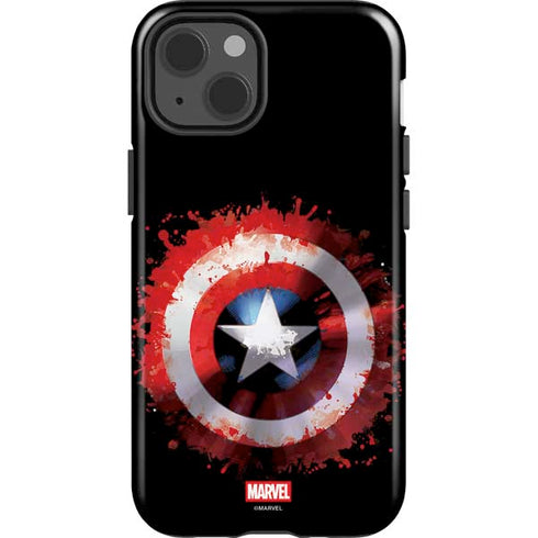 Marvel Captain America Star Shield iPhone 15 Plus Impact Case
