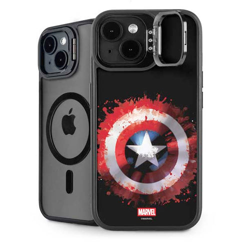 Marvel Captain America Star Shield iPhone 15 Plus Kickstand Case