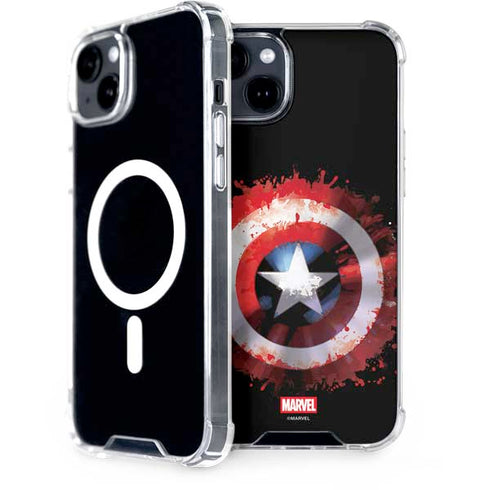 Marvel Captain America Star Shield iPhone 15 Plus MagSafe Case