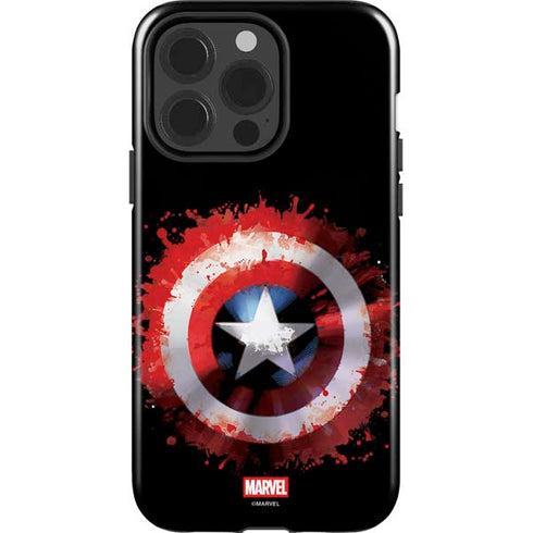Marvel Captain America Star Shield iPhone 15 Pro Impact Case