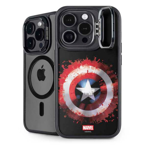 Marvel Captain America Star Shield iPhone 15 Pro Max Kickstand Case
