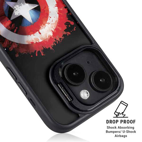 Marvel Captain America Star Shield iPhone 16 Kickstand Case