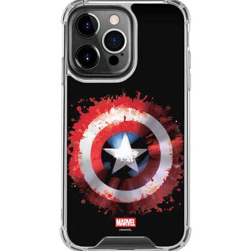 Marvel Captain America Star Shield iPhone 16 Pro Max Clear Case