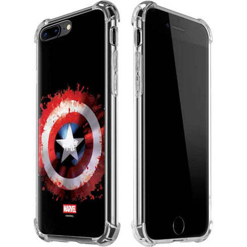 Marvel Captain America Star Shield iPhone 7/8 Plus Clear Case