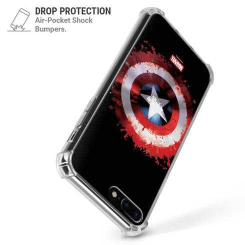 Marvel Captain America Star Shield iPhone 7/8 Plus Clear Case