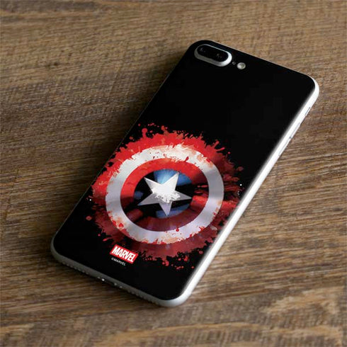 Marvel Captain America Star Shield iPhone 8 Plus Skin