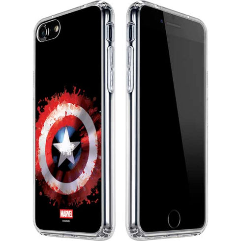 Marvel Captain America Star Shield iPhone SE (2nd & 3rd Gen) Clear Case