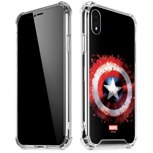 Marvel Captain America Star Shield iPhone XR Clear Case