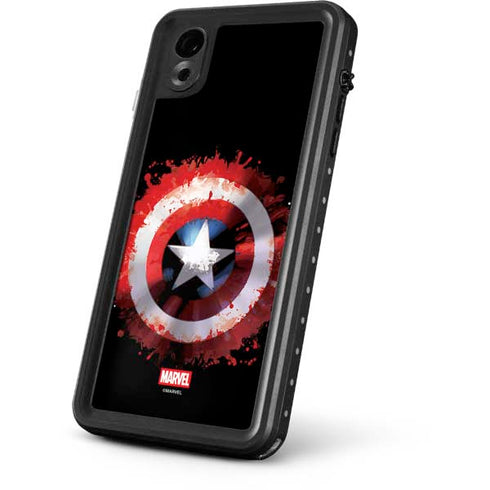 Marvel Captain America Star Shield iPhone XR Waterproof Case
