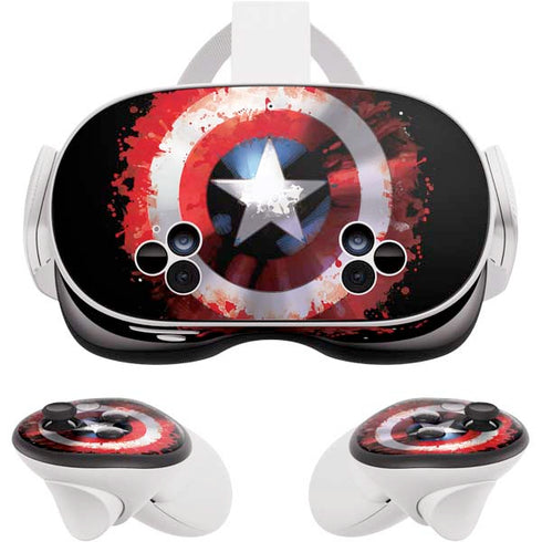 Marvel Captain America Star Shield Meta Quest 3S Skin