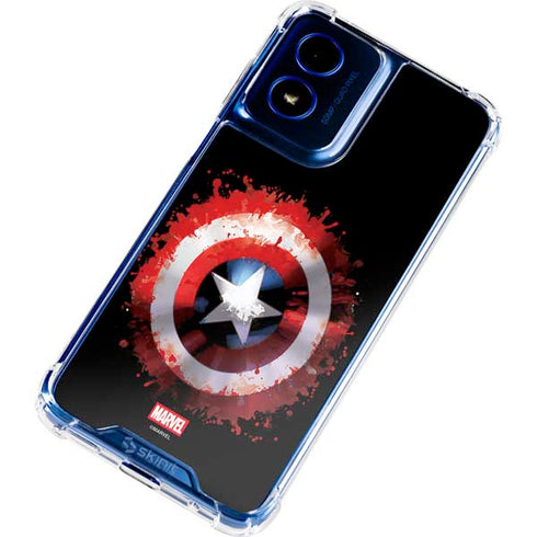 Marvel Captain America Star Shield Moto G 5G (2024) Clear Case