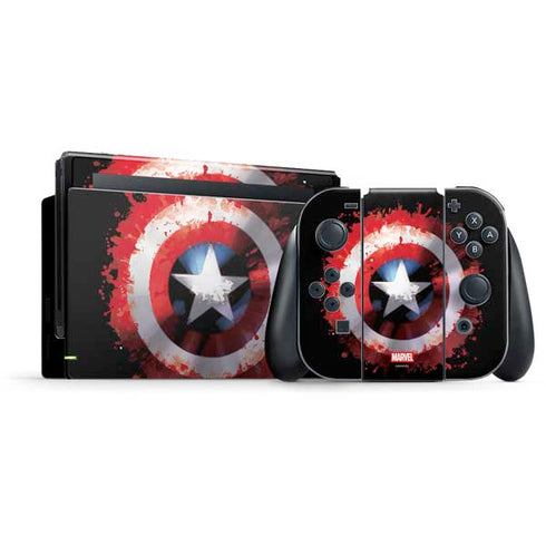 Marvel Captain America Star Shield Nintendo Skins