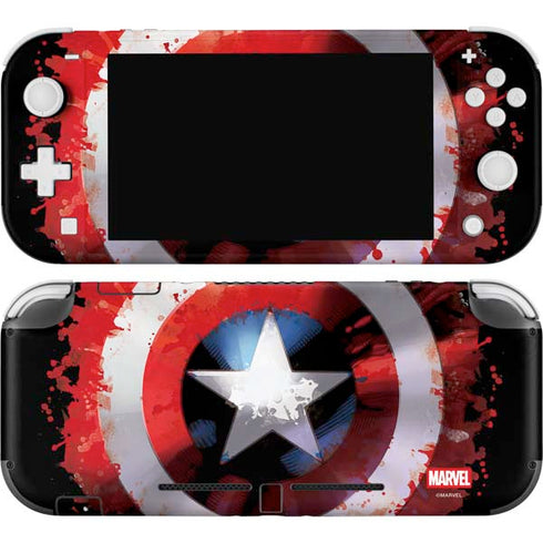 Marvel Captain America Star Shield Nintendo Switch Lite Skin