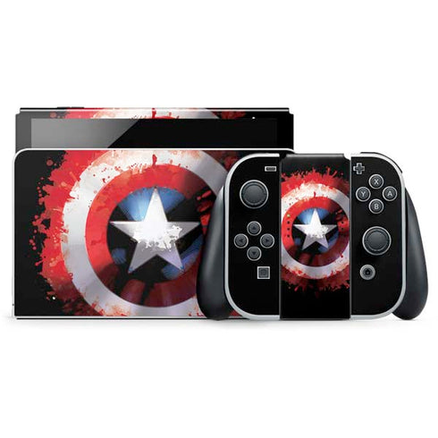 Marvel Captain America Star Shield Nintendo Skins