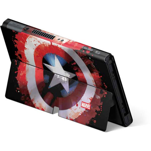 Marvel Captain America Star Shield Nintendo Switch OLED (2021) Skin