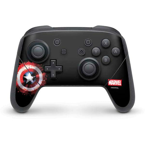 Marvel Captain America Star Shield Nintendo Switch Pro Controller Skin
