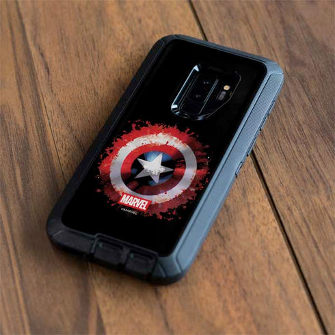 Marvel Captain America Star Shield Otterbox Defender Galaxy Skin