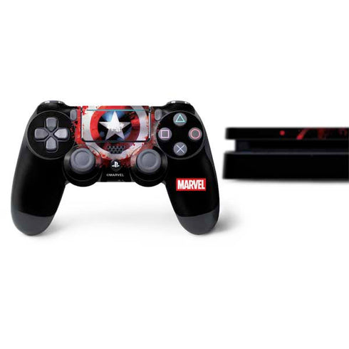 Marvel Captain America Star Shield PS4 Slim Bundle Skin