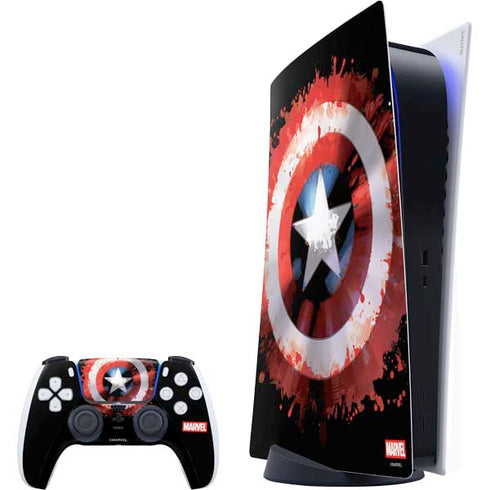 Marvel Captain America Star Shield PS5 Bundle Skin