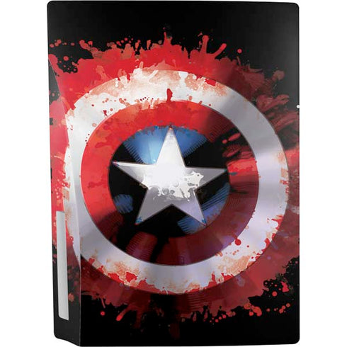 Marvel Captain America Star Shield PS5 Console Skin