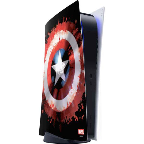 Marvel Captain America Star Shield PS5 Digital Edition Console Skin