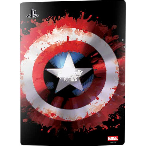 Marvel Captain America Star Shield PS5 Digital Edition Console Skin