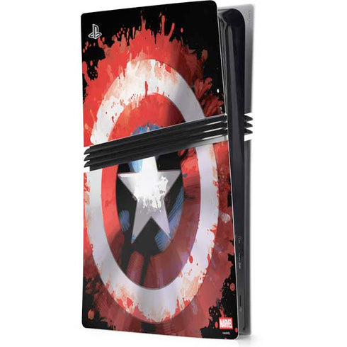 Marvel Captain America Star Shield PS5 Pro Console Skin