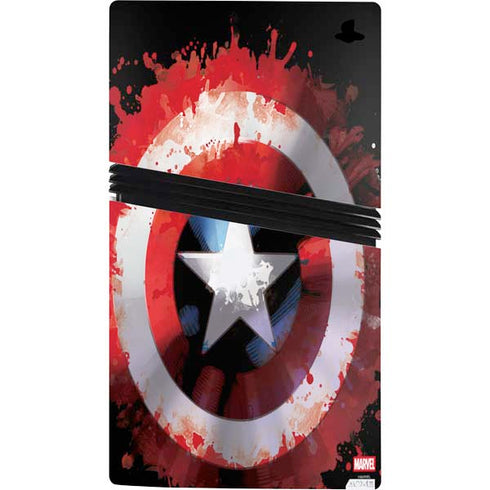 Marvel Captain America Star Shield PS5 Pro Console Skin