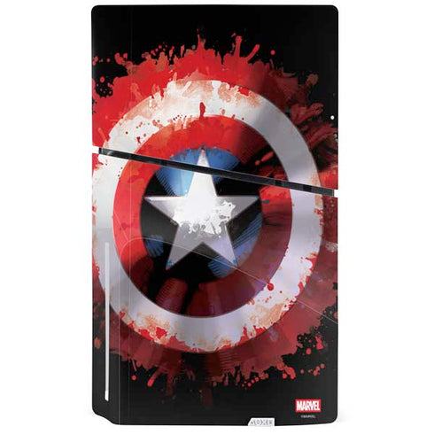 Marvel Captain America Star Shield PS5 Slim Disk Console Skin