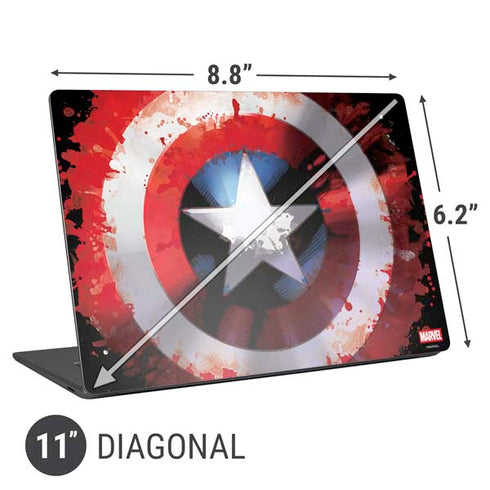 Marvel Captain America Star Shield Universal Laptop 11in (8.8 x 6.2in) Skin