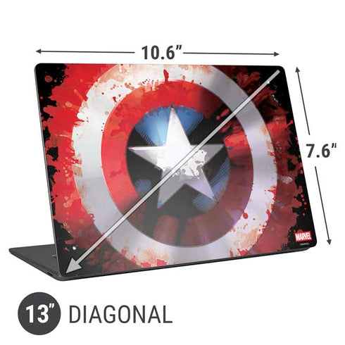 Marvel Captain America Star Shield Universal Laptop 13in (10.6 x 7.6in) Skin