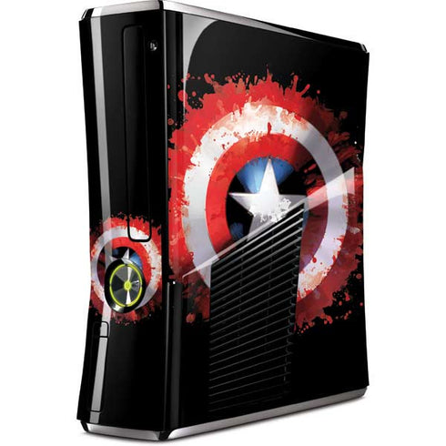 Marvel Captain America Star Shield Xbox 360 Slim (2010) Skin