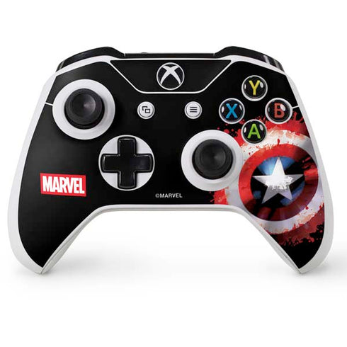 Marvel Captain America Star Shield Xbox One S Console and Controller Bundle Skin