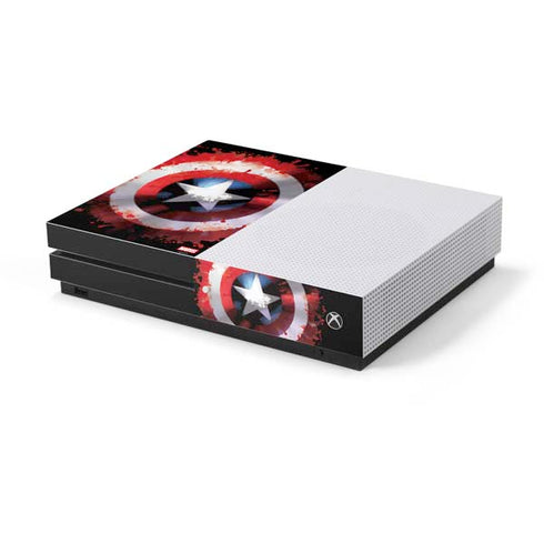 Marvel Captain America Star Shield Xbox One S Console Skin