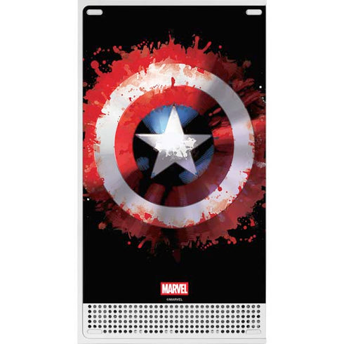 Marvel Captain America Star Shield Xbox Series S Console Skin