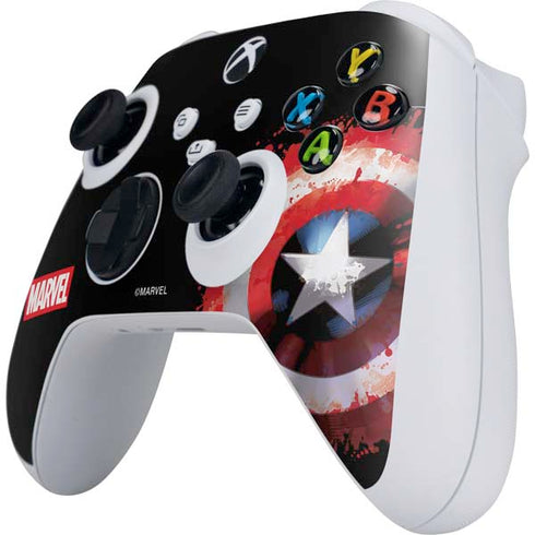 Marvel Captain America Star Shield Xbox Series S Controller Skin