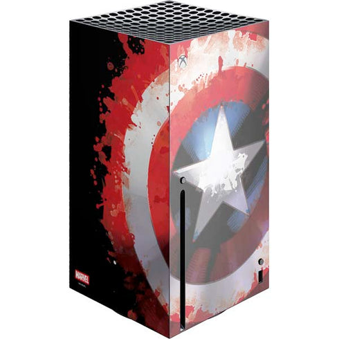 Marvel Captain America Star Shield Xbox Series X Console Skin