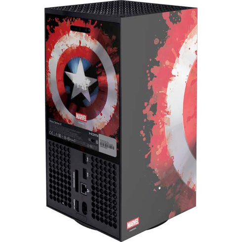 Marvel Captain America Star Shield Xbox Series X Console Skin